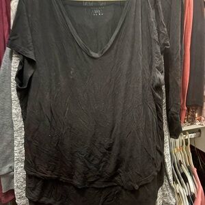 Latched Mama Black Relaxed Short Sleeve nursing Tee